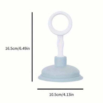 Mini Toilet Plunger & Sink Drain Unblocker, Compact Bathroom Kitchen Tool 1pc