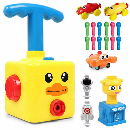 Balloon Powered Car Launcher Toy Inertia Creative Science Experiment Kit