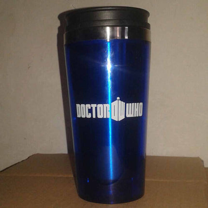 16oz Doctor Who TARDIS Insulated Tumbler Travel Coffee Mug Cup