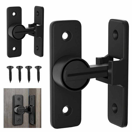 Heavy Duty 90° Barn Door Lock, Sliding Gate Latch for Barn