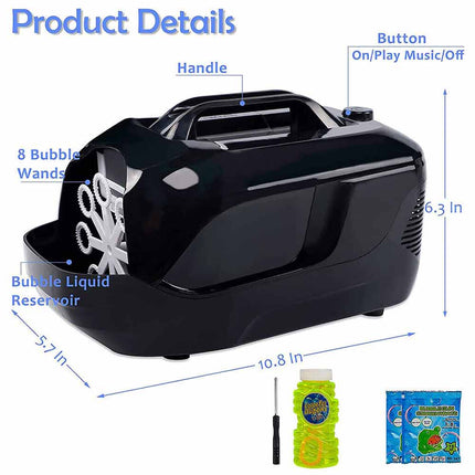 Electric Bubble Machine USB Automatic Bubble Blower Wedding Party Xmas