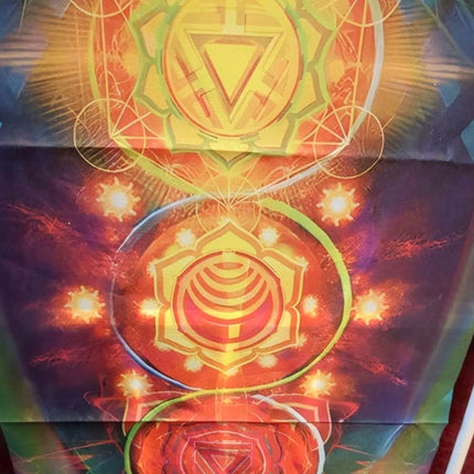 7 Chakra Wall Hanging 150cm Meditation Tapestry Yoga Reiki Decor