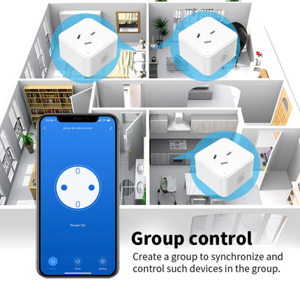Tuya WiFi/Zigbee 16A Smart AU Socket, Voice Control for Alexa & Google Home
