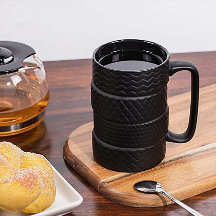 Tyre Tire Mug Large Ceramic 500ml Birthday Christmas Tea Coffee Gift