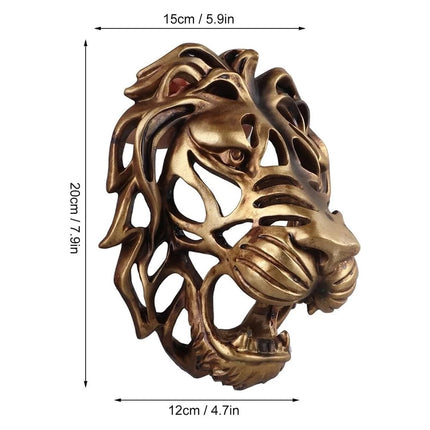Wall Art Garden Ornament Lion Sculpture, Outdoor Home Decor Accessory Artwork