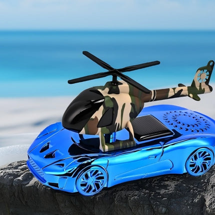 Car Air Freshener Solar Helicopter Rotating Hanging Ornament