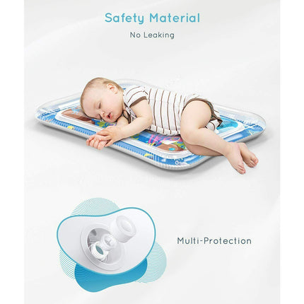Inflatable Water Play Mat Sea World Tummy Time Fun Toddler Infant