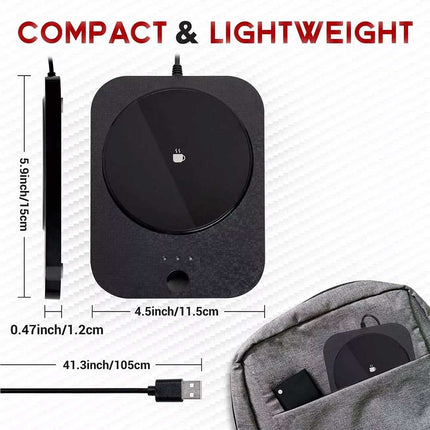 Smart USB Mug Warmer 3-Level Heating Pad for Coffee Tea Milk