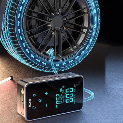 Wireless Digital Tyre Inflator Pump for Car, Portable Touch Control