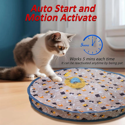 Interactive Cat Toy Chirping Hide Seek Catching Game Ball Smart