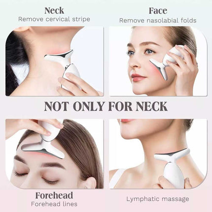 LED Neck Face Lifting Massager Skin Tighten Anti-Wrinkle Double Chin