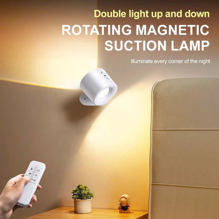 Rechargeable LED Magnetic Wall Mounted Night Lamp with Remote
