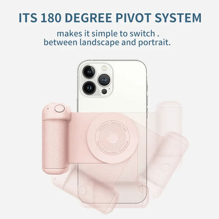 Magnetic Bluetooth Camera Shutter Hand Grip Phone Holder iPhone Android