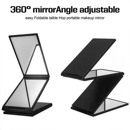 Adjustable 4-Way Mirror for Self Haircut, 360° Four-Fold DIY Tool