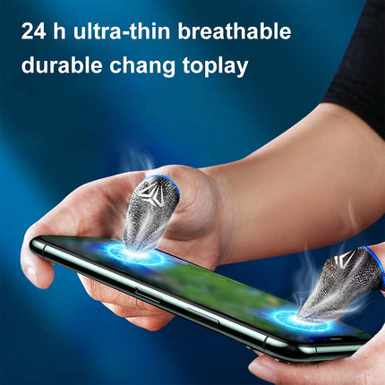 10PCS Phone Game Finger Sleeves, Sweatproof Thumb Gloves for PUBG Gamers
