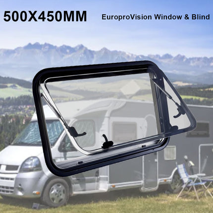 RV caravan 500*450mm push out window locking handle with strut attachment
