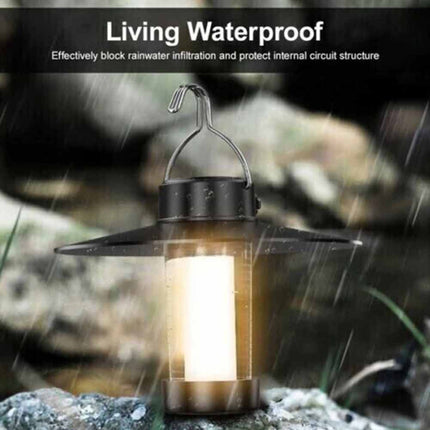 Portable LED Camping Lantern with Stand, USB Powered for Outdoor Hiking