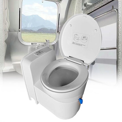 RV Caravan Toilet 3J-W5000 – Compact, Hygienic, Rotating Bowl, 17.2L Tank