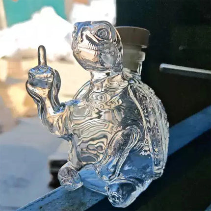 Turtle Whiskey Bottle 2025 Unique Animal Glass Decanter Good Gift