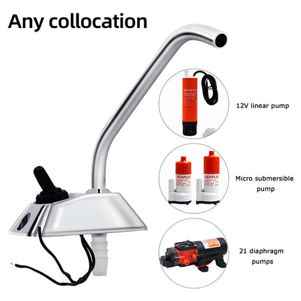 12V Electric Water Pump Faucet Tap Switch for Boat Caravan Motorhome RV