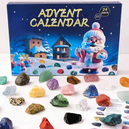 2026 Geological Ore Advent Calendar Mock Stone Rock Crystal Xmas Countdown