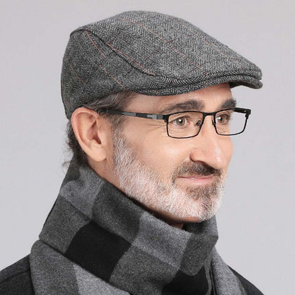 Classic Mens Newsboy Gatsby Ivy Cap, Cabbie Golf Driving Beret Beanie
