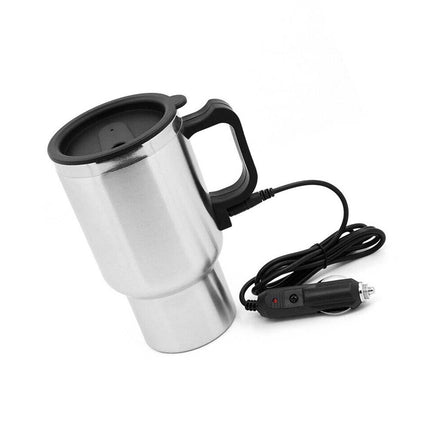 12V Car Heating Kettle Stainless Steel Electric Coffee Tea Mug Pot Bottle