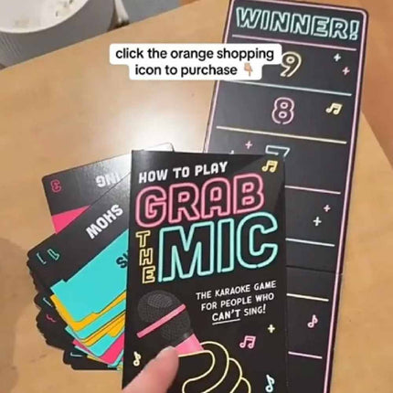 Grab The Mic Lucky Egg Exciting Family Game 4 People Who Can't Sing