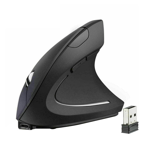 Rechargeable Vertical 1600DPI 2.4GHz Wireless Mouse Right Hand