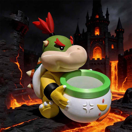 Easy Clean Bowser Jr Popcorn Container Movie Snack Bucket