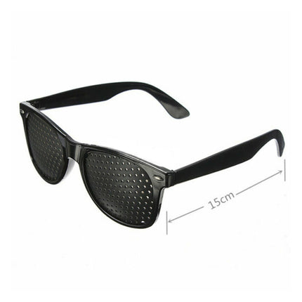 2 Pair Stenopeic Pinhole Glasses Antifatigue Vision Improver Sunglasses