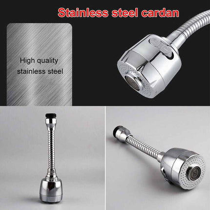360 Degree Kitchen Faucet Sprayer Extender Aerator Sink Tap Head Water Saver