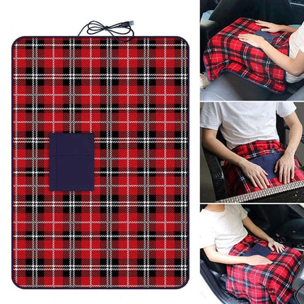 Electric Heated Throw Blanket Warm Washable Fleece Winter Warmer with Timer& Switch