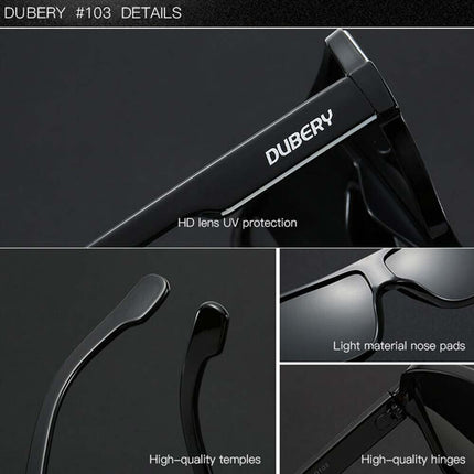 Mens Dubery Polarized Sunglasses UV400 Driving Fishing Eyewear