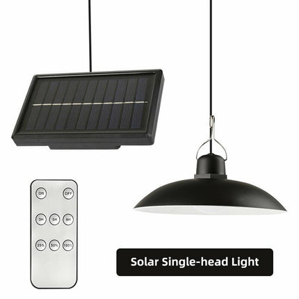 Solar Powered Hanging Pendant Light Outdoor Garden Yard Tent with Remote Control