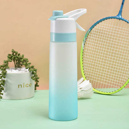700ml Sport Matte Spray Water Bottle, Cooling Mist Kettle Cup