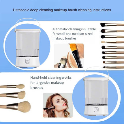 Portable Electric Makeup Brush Cleaner Machine, Automatic USB Tool