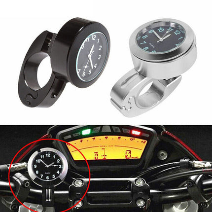 Waterproof Glow-in-the-Dark Motorcycle Bike Clock Handlebar Mount