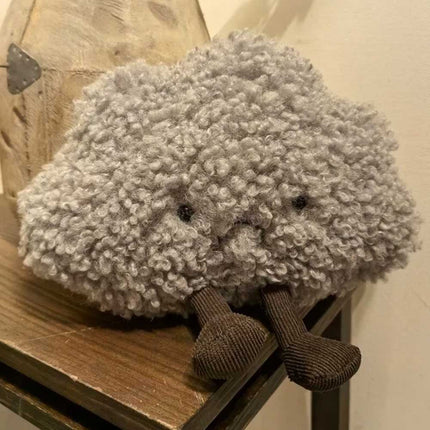 Amuseables Storm Cloud Plush Small Grey Pillow Dark Cloud