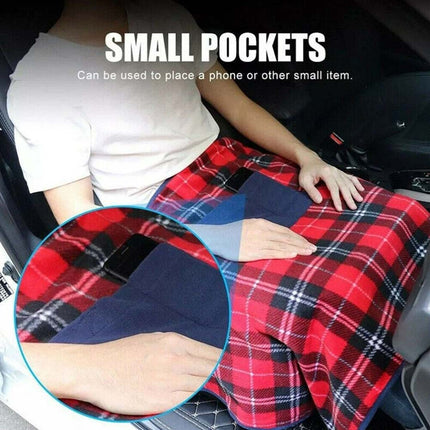 Electric Heated Throw Blanket Warm Washable Fleece Winter Warmer with Timer& Switch