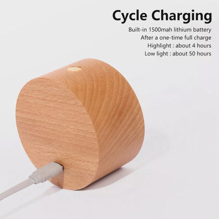 USB Rechargeable Wall Mounted LED Touch Light Dimmable Bedside Desk Lamp