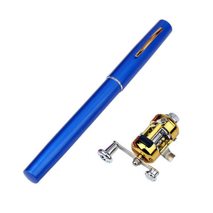 Telescopic Pen Fishing Rod Pocket Size Portable Pole and Reel Combo