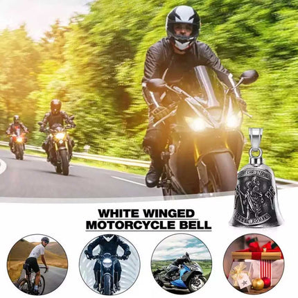 Motorcycle Guardian Bell St Christopher Stainless Steel Lucky Ride Bell