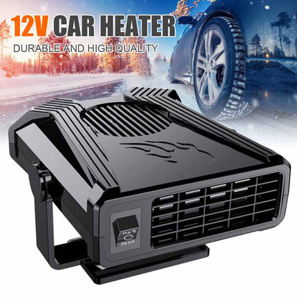 Portable 12V 150W Electric Car Heater, Cooling Fan & Defogger/Defroster