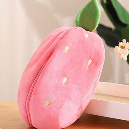18cm Strawberry Bunny Plush Doll Soft Hide-and-Seek Toy Gift