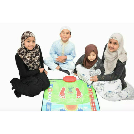Interactive Prayer Mat for Kids, Educational Islamic Salah Mat with Quran