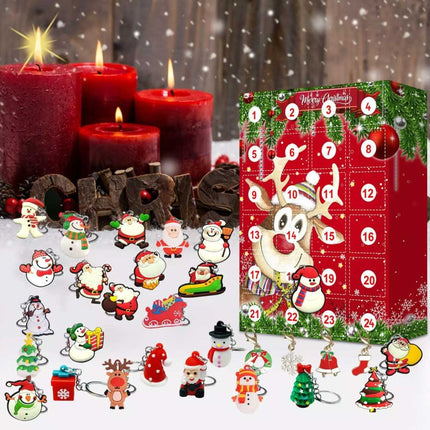 Christmas Advent Calendar with 24 Hanging Toys Countdown Set