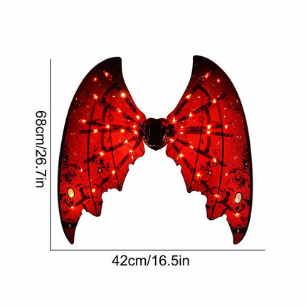 LED Light Up Butterfly Fairy Wings with Music for Girls Women