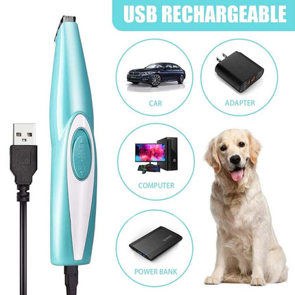 Professional Pet Dog Electric Hair Trimmer Mini Paw Pads Clippers Shaver