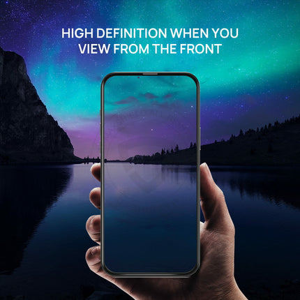 For iPhone 16/15/14/13/12/11 Pro Max/XR, Privacy Tempered Glass Protector